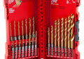 Milwaukee® SHOCKWAVE™ RED HELIX™ 48-89-4631 Impact Duty Drill Bit Kit, 23 Pieces, For Use With All Drill, HSS, TiN