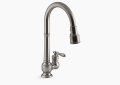 Kohler K-99260-VS Artifacts Single Handle Kitchen Faucet with Pull-Down Spray - Vibrant Stainless