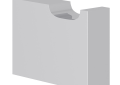 ROHL QU710-APC Quartile Wall Mount Single Robe & Towel Hook - Polished Chrome
