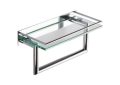 Ginger 2819RT-12 12" Shelf with Towel Bar - Polished Chrome