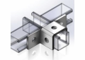 Empire 9076WFZ Double Wing Connection, 5 Holes, 5-7/16 in W