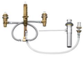 Moen® 9200 Widespread Bidet Rough-In Valve, 1/2 in Inlet x 1/2 in Outlet, Brass Body, Domestic