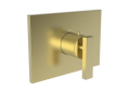 Newport Brass 3-2044TS-04 3/4" Rectangular Thermostatic Trim Plate with Handle - Satin Brass