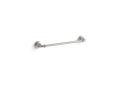Kohler(R) K-27383-BN Bellera Accessories Towel Bar, 18 in L Bar, 2-7/16 in OAH x 3-1/2 in OAD, Zinc