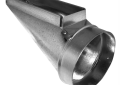 Southwark 28-3106 3-1/4" x 10" - 6" 26 Gauge Warm Air End Stack Boot