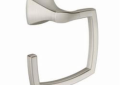 Moen® YB5186BN Hand Towel Ring, Voss™, 2.8 in OAD x 5.79 in OAH, Brushed Nickel, Import