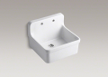 Kohler 12701-0 Apron-Front, Wall-Mount Kitchen Sink 24" x 22"