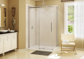 MAAX® 138996-900-084-000 Professional 138996 Sliding Shower Door, Clear Glass, Polished Chrome, 8 mm THK Glass, 18-3/8 in W Opening, Halo, Import