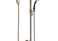 Brizo 85785-PNCO Charlotte(R) Single-Function Slide Bar Hand Shower  - Cocoa Bronze / Brilliance(R) Polished Nickel