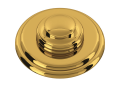 Rohl AS525ULB Decorative Luxury Air Activated Switch Button Only for Waste Disposal - Unlacquered Brass