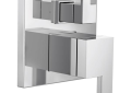 Brizo® T75P580-PC Pressure Balance Valve With Integrated 3-Function Diverter Trim, 5 gpm Valve, Polished Chrome