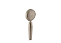 Kohler® 72776-Y-BV 72776-Y Artifacts® Single-function Hand Shower, 3-5/8 in Dia 1-Function Shower Head, 2.5 gpm Flow Rate, 1/2 in Connection, Vibrant Brushed Bronze