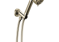 Brizo® 88835-PN Litze™ Wall Mount Hand Shower, 3-1/5 in Dia 3 Shower Head, 2 gpm Flow Rate, 60 to 82 in L Hose, 1/2-14 NPSM Connection, Polished Nickel, Import