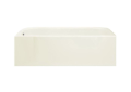 Sterling® 71141124-0 Bathtub With Seat, Accord®, Soaking Hydrotherapy, Rectangle Shape, 60-1/4 in L x 31-1/4 in W, Right Drain, White