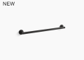 Kohler K-78373-BL Components 24 inch Towel Bar - Matte Black