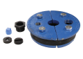 Boshart Industries WS6010 1-Hole Split Plate Well Seal, For Use With Larger Conduit Cables, 1 in FNPT, 6 in ID Well Casing, Cast Iron