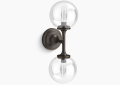 Kohler K-31762-SC02-BZL Bellera(TM) Two-Light Sconce - Oil-Rubbed Bronze