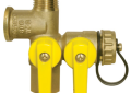 Nibco H-41672 Webstone Pro-Pal Brass 1/2 inch Male x 1/2 inch Female x 1/2 inch Female Expansion Tank Service Valve
