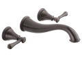 DELTA® T3597LF-RBWL Cassidy™ Lavatory Faucet Trim, Commercial, 1.2 gpm Flow Rate, 8 in Center, Venetian Bronze, 2 Handles, Function: Traditional