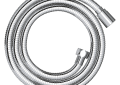 GROHE 26994000 Bend Proof Shower Hose, 1/2 in Nominal, 59 in L, 16 bar Working, Metal