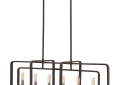 Hinkley® 4815DZ Pearl Bronze Chandelier, (6) Lamps LED Lamp, 120 V, Aged Zinc Housing
