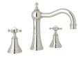 ROHL U.3724X-PN-2 Georgian Era Column Spout Widespread Faucet - Polished Nickel