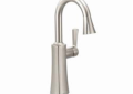 Moen® S62608SRS Pull-Down Bar Faucet, Etch™, Spot Resist® Stainless Steel, 1 Handle, 1.5 gpm