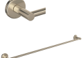 ROHL LO130STN Lombardia Wall Mount 30" Single Towel Bar - Satin Nickel