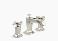 Kohler K-16232-3-SN Margux Two Handle Widespread Bathroom Faucet with Cross Handles - Vibrant Polished Nickel