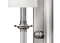 Hinkley® 4790BN Sussex Traditional Single Light Scone, (1) Lamps LED Lamp, 120 VAC, Brushed Nickel Housing