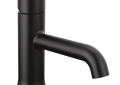 DELTA® 558-BLMPU-DST Trinsic® Bathroom Faucet, Commercial/Residential, 1.2 gpm Flow Rate, 2-11/16 in H Spout, 1 Handles, Metal Push Pop-Up Drain, 1 Faucet Holes, Matte Black