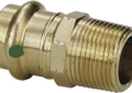 Viega 79275 ProPress 1-1/2 inch Press x 1-1/2 inch Male Lead Free Bronze Adapter with EPDM Sealing Element