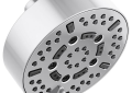Brizo® 87292-PC-2.5 ESSENTIAL™ Classic Multi-Function Universal Showerhead With H2Okinetic® Technology and Touch-Clean® Technology, 2.5 gpm Max Flow, 7 Sprays, Wall Mount, 5 in Dia x 3-7/8 in H Head, Import