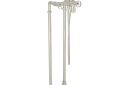 ROHL AKIT3302NIWPN Campo Exposed Floor Mount Tub Filler with Handshower & Floor Pillar Legs or Supply Unions - Polished Nickel