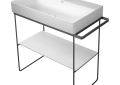 DURAVIT 0031111000 DuraSquare Height Adjustable Console, 17-7/8 in L x 34-1/8 in W, Floor Mount, Import