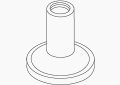 Kohler K-1009888-CP Handle Base - Polished Chrome
