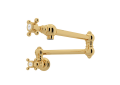 Rohl A1451XMIB-2 Wall Mount Swing Arm Pot Filler - Italian Brass