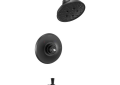 DELTA® T14456-BLLHP Monitor® 14 Tub/Shower Trim, 6 gpm Valve, 1.75 gpm Shower, Matte Black