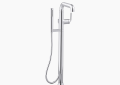 Kohler K-T27424-4-CP Tone(TM) Floor-Mount Bath Filler Trim with Handshower - Polished Chrome