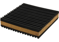 Ruud 864006 4 inch x 4 inch x 7/8 inch Thick Rubber / Cork Anti-Vibration Pad