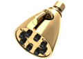 Newport Brass 211-03N Single Function Shower Head - Uncoated Polished Brass