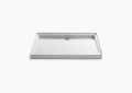 Kohler K-9925-0 Groove(R) 48" x 36" Single Threshold Rear Center Drain Shower Base - White