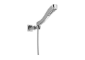 DELTA® 55552 Tesla® Wall Mount Hand Shower, 2-3/8 in Dia 4 Shower Head, 2 gpm Flow Rate, 60 in L Hose, 1/2 in Connection, Polished Chrome, Import