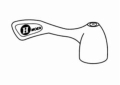 Moen® 14834 Hot Handle Kit, For Use With Model 8938 2-Handle Bar Faucet, Brass, Polished Chrome, Domestic, Commercial