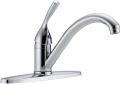 Delta 100-DST Classic Single Handle Kitchen Faucet - Chrome