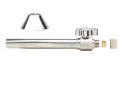 Brasscraft KTCS41BX C 1/2 inch x 3/8 inch O.D. 1/4-Turn Straight Stop Valve - Sweat x Compression