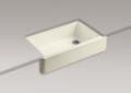 Kohler 6489-FD Self-Trimming(R) Apron Front Single Basin Sink, Tall Apron