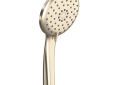Perrin & Rowe 50126HS3STN Rohl Cross Collection Handshower Hand Set Single-Function, 4-1/2 in Dia Shower Head 3-Function Shower Head, 1.75 gpm Flow Rate, 1/2 in Male Connection, Nickel, Import