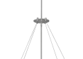 Hinkley® 43208SHW Coral Coastal Large Pendant, (4) Lamps Lamp, 120 V AC, Shell White Housing