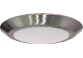 NUVO® by SATCO 62/1166 Signature Close-to-Ceiling Contemporary Dimmable Flush Mount Fixture, (1) LED Lamp, 120 VAC, Brushed Nickel Housing